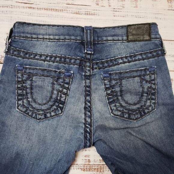 True Religion Cora Super T Slim Straight Jean 24 - Picture 1 of 13